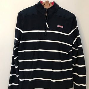 Vineyard Vines Pullover Navy and White Stripe XL